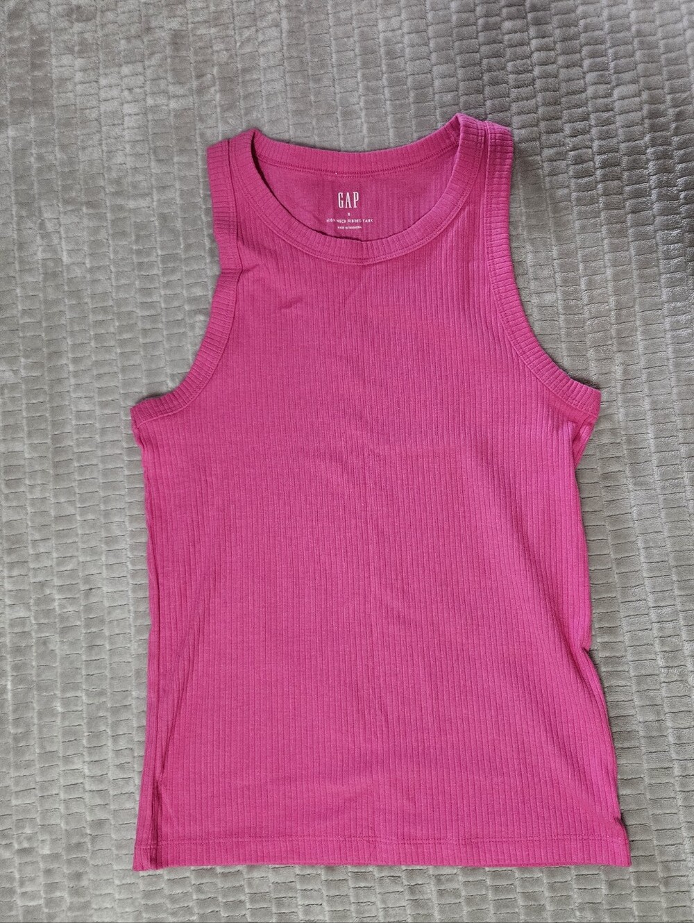 GAP High Neck Ribbed Tank Top